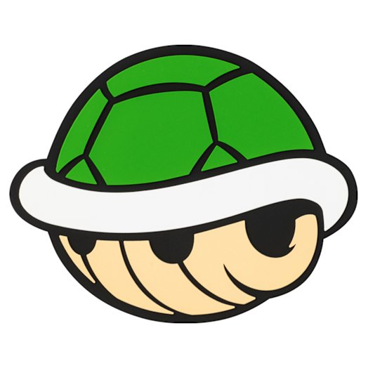 Super Mario-Gummi-Untersetzer (Grüner Panzer)