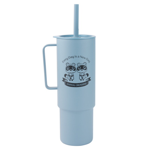 Nintendo Vaso con pajita y asa de Tendo y Nendo de Animal Crossing
