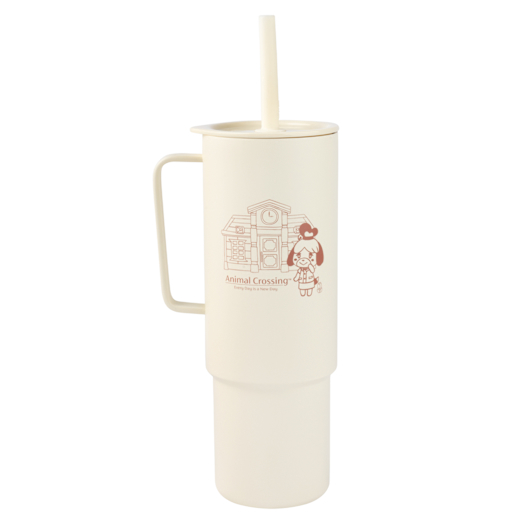 Nintendo Vaso con pajita y asa de Canela de Animal Crossing