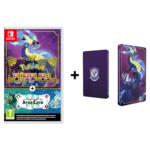Nintendo Pokémon Púrpura + El tesoro oculto del Área Cero