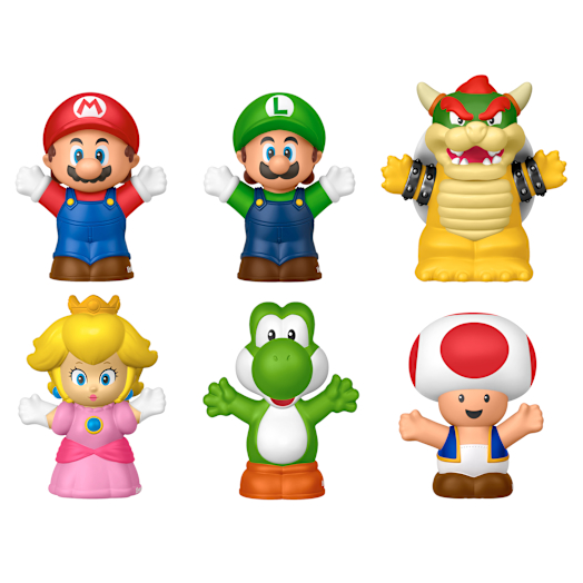 Nintendo Set de 6 figuras de My Mario — Colección Little People de Fisher-Price
