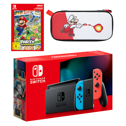 Nintendo Switch (Neon-Blau/Neon-Rot) Mario Party Superstars Pack