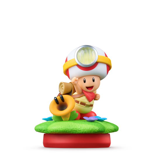 Nintendo amiibo de Capitán Toad y flor parlante (Super Mario Bros. Wonder)