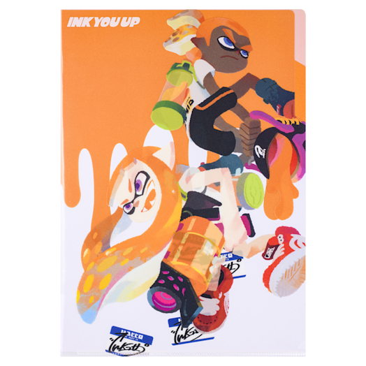 Splatoon INK YOU UP – Ordner (A4-Format, orange-transparent)