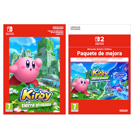Kirby y la tierra olvidada – Nintendo Switch 2 Edition + El mundo astral (Pack con código digital)