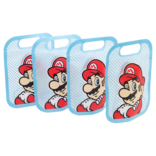 Nintendo Set de 4 bolsas con cierre hermético de Super Mario