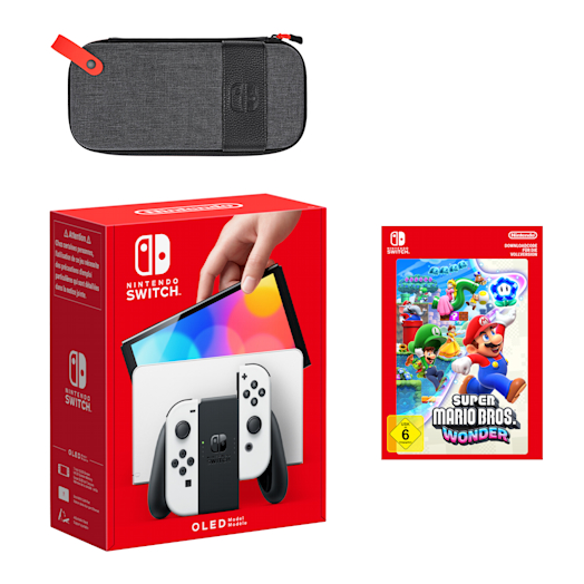 Nintendo Switch –  OLED-Modell (Weiß) Super Mario Bros. Wonder Pack