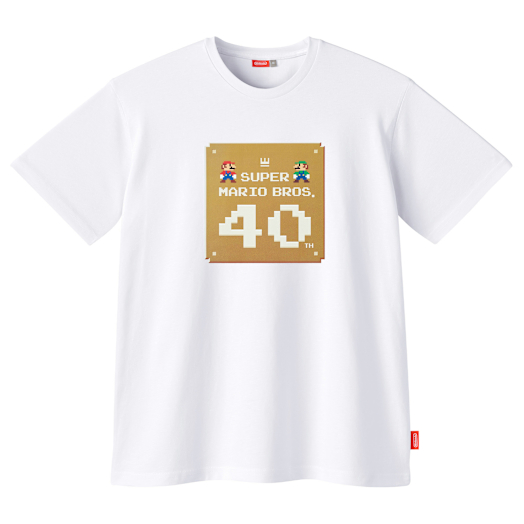 Super Mario Bros. 40th-T-Shirt (Weiß)