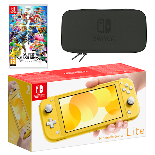 Nintendo Switch Lite (Yellow) Super Smash Bros. Ultimate Pack-303222