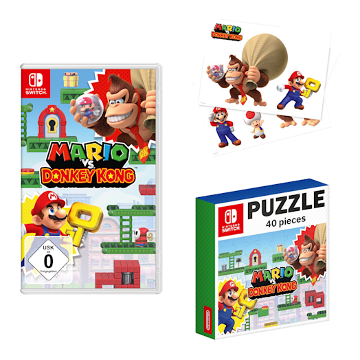 Mario vs. Donkey Kong + Puzzle + 3 Stickerset