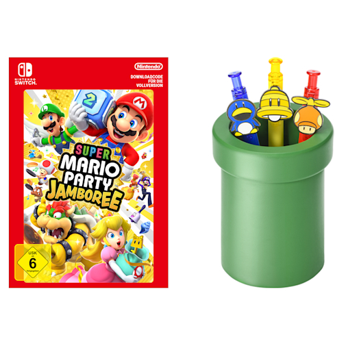 Super Mario Party Jamboree + Super Mario-Röhre – Stifthalter