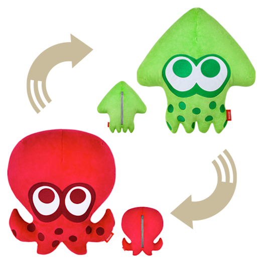 Splatoon-Wendekissen (Splatoon INK-/OKTOLING)