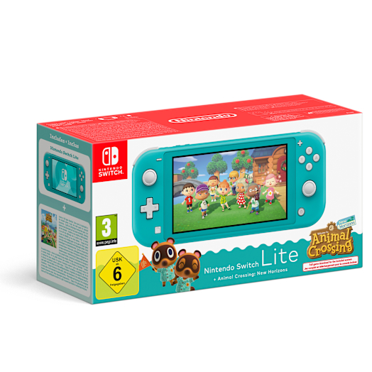 Nintendo Switch Lite (Türkis) + Animal Crossing: New Horizons