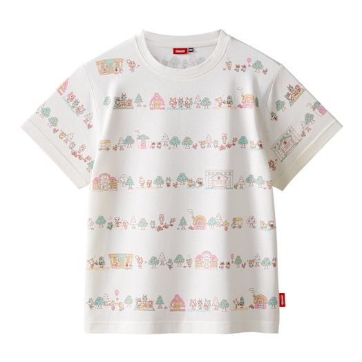 Animal Crossing-T-Shirt gemustert (für Kinder)