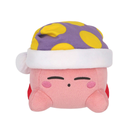 Schlafender-Kirby-Plüschfigur