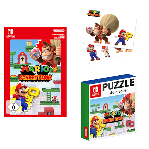 Mario vs. Donkey Kong + Puzzle + 3 Stickerset