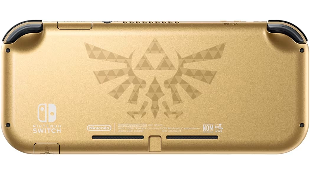 Nintendo Switch Lite Hyrule Edition Back