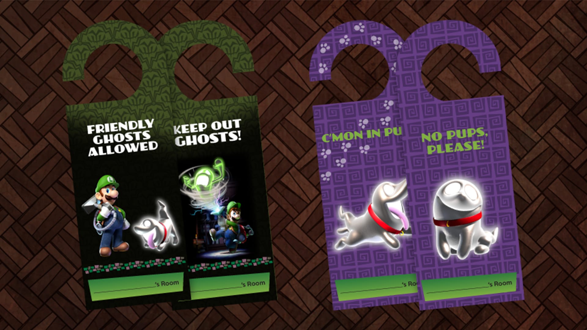 Print a Luigi's Mansion 2 HD door hanger for a spooktacular Halloween! Hero