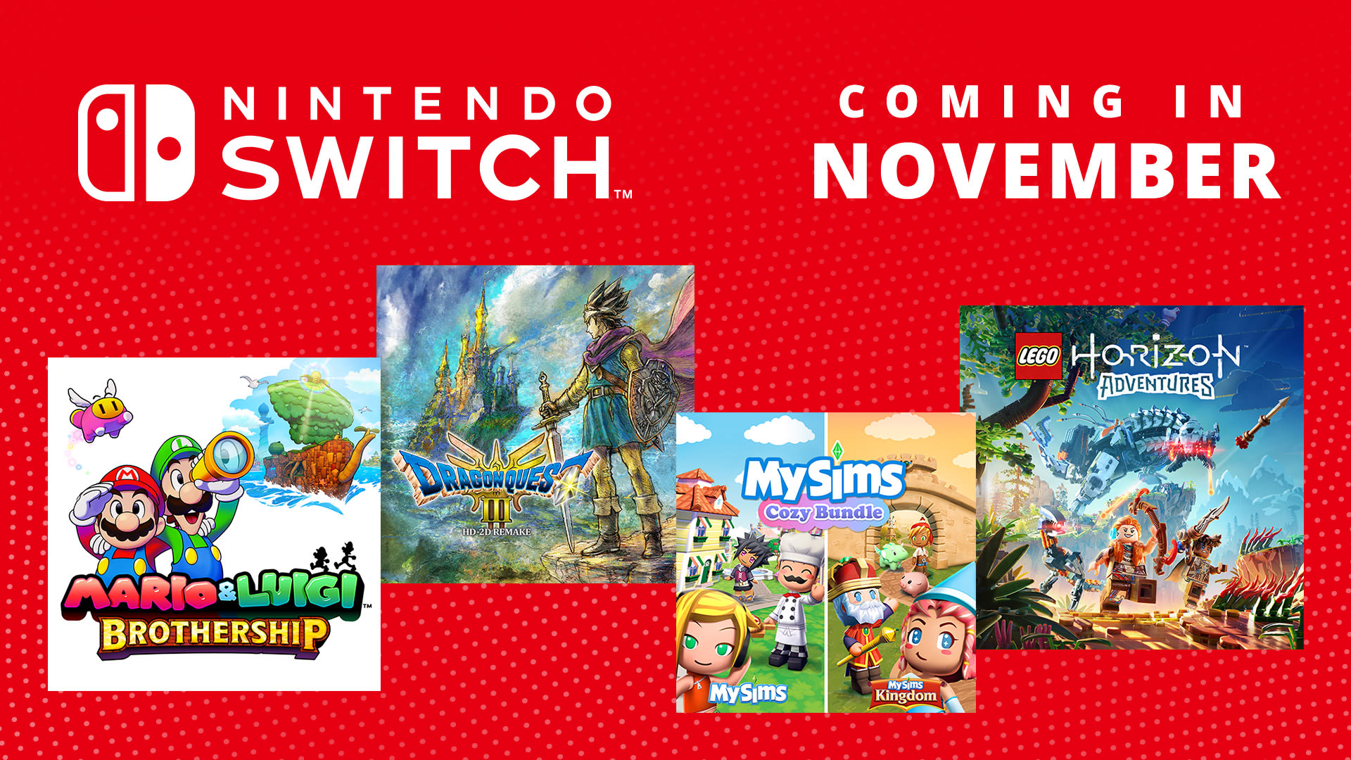 Upcoming Nintendo Switch games – November 2024 - Hero