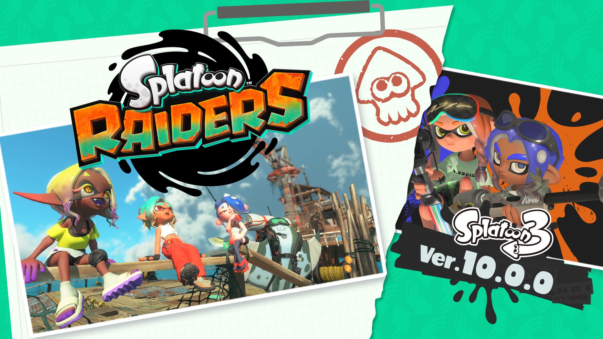 Splatoon Raiders + Splatoon 3 Version 10 Update Hero