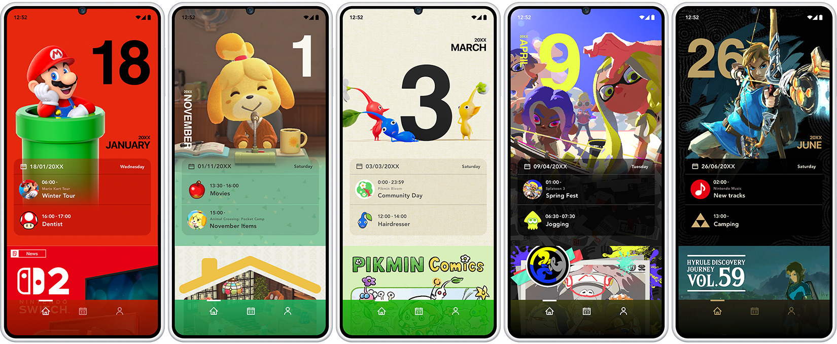[Nintendo Today] Calendar Asset