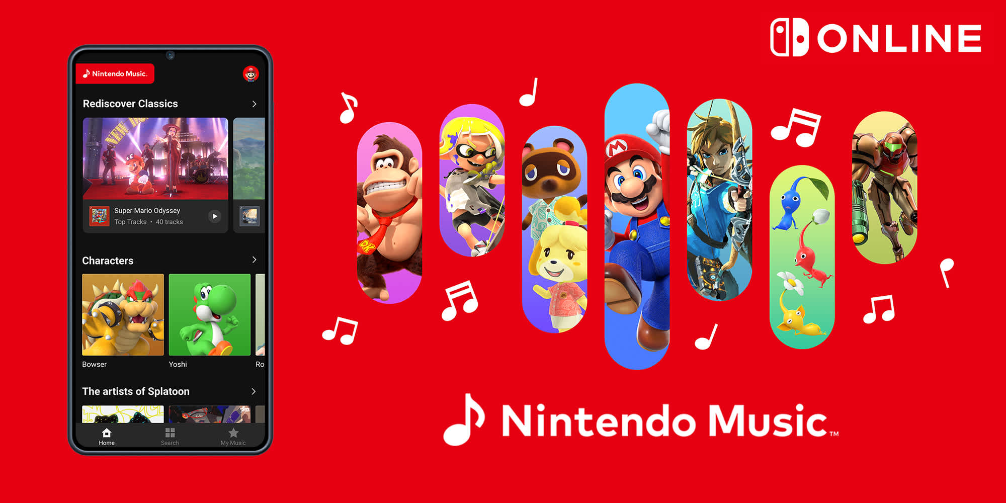 [NSO Exclusive Offers Rebuild] Nintendo Music Banner