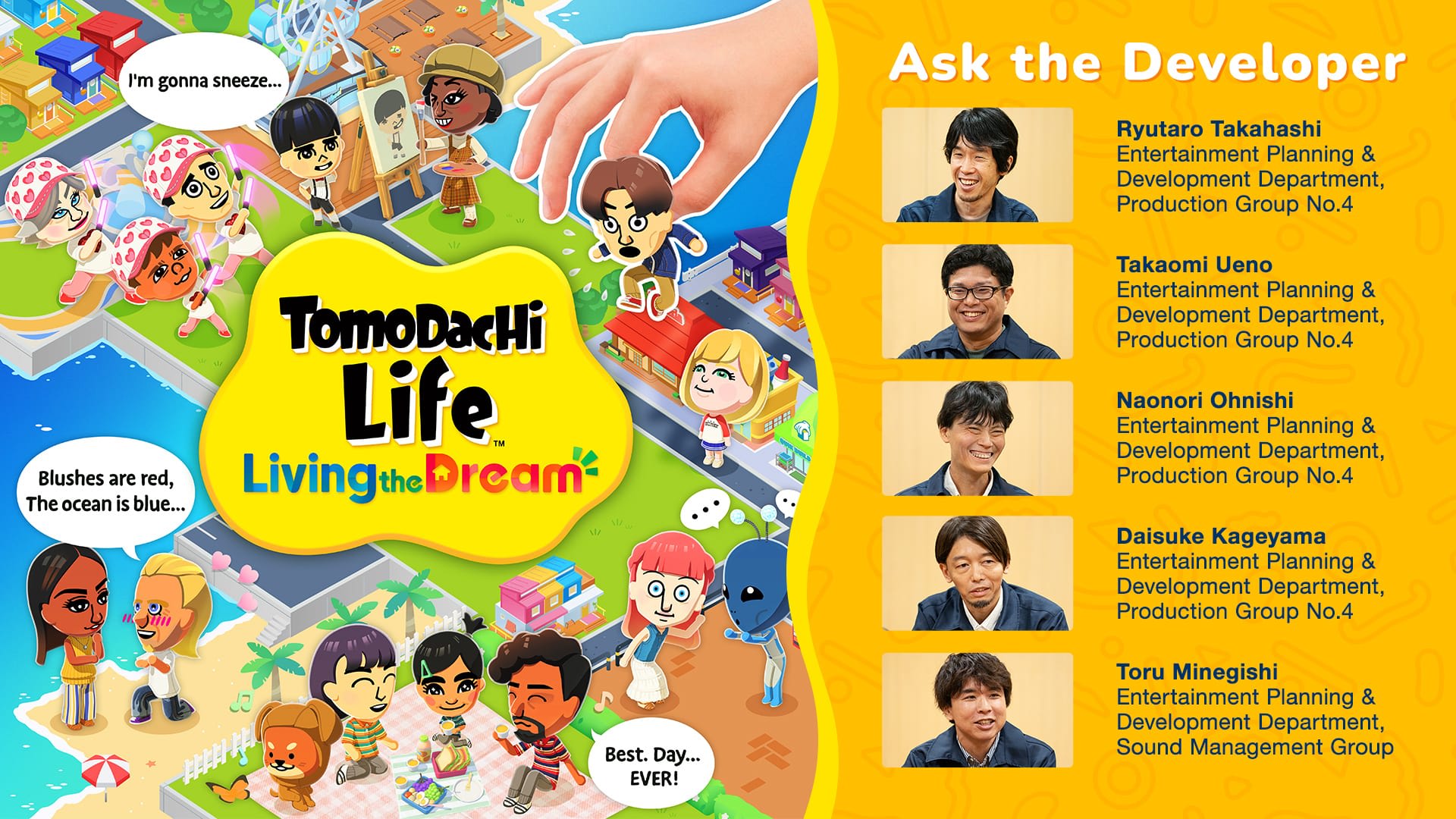 Ask the Developer Vol. 21, Tomodachi Life: Living the Dream Hero