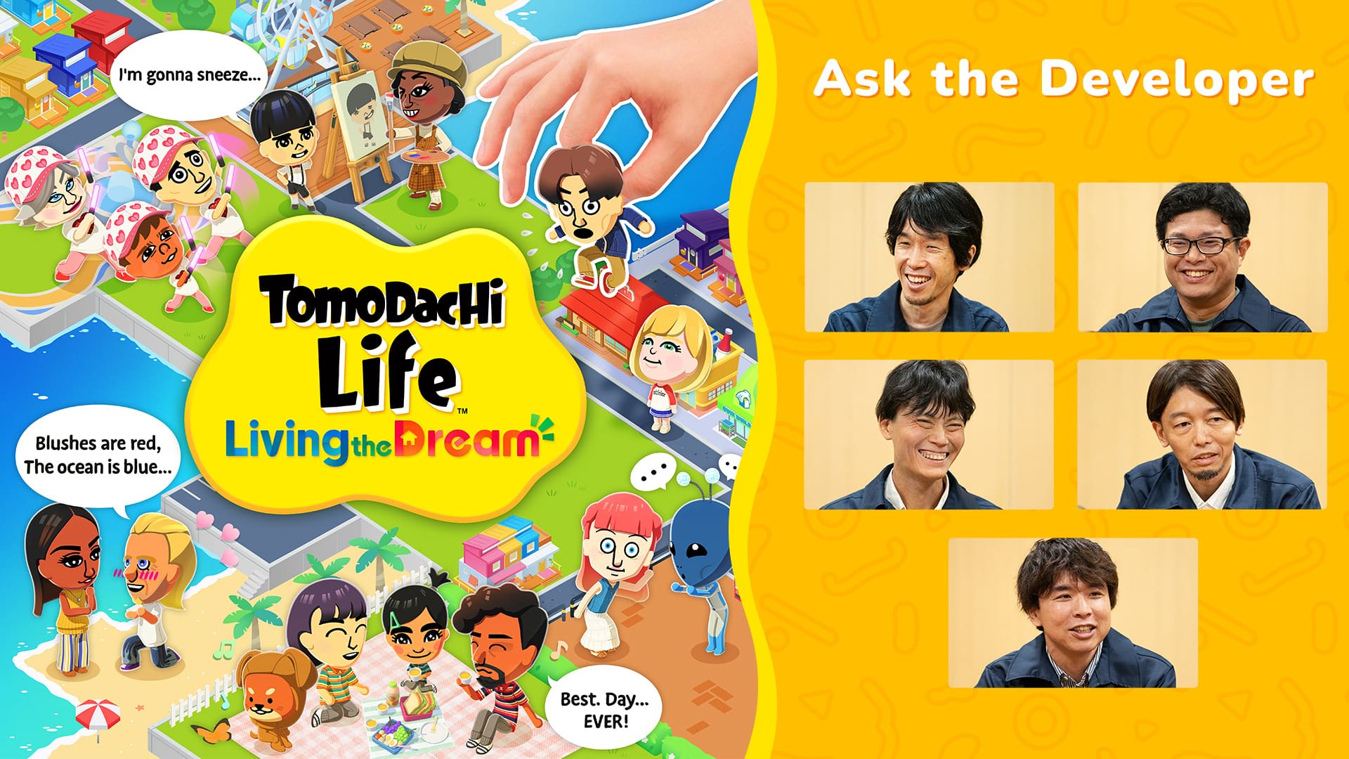 Ask the Developer Vol. 21, Tomodachi Life: Living the Dream Feature Banner Image