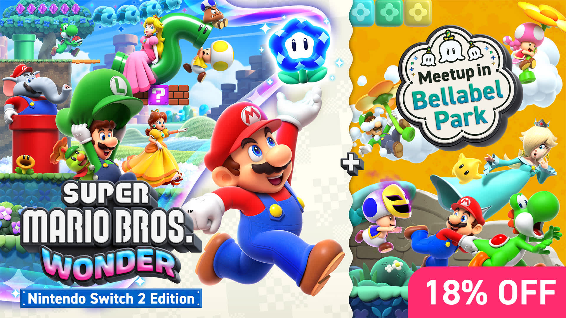 Multiplayer Sale 2026 Game Card - Super Mario Bros. Wonder - Nintendo Switch 2 Edition + Meetup at Bellabel Park