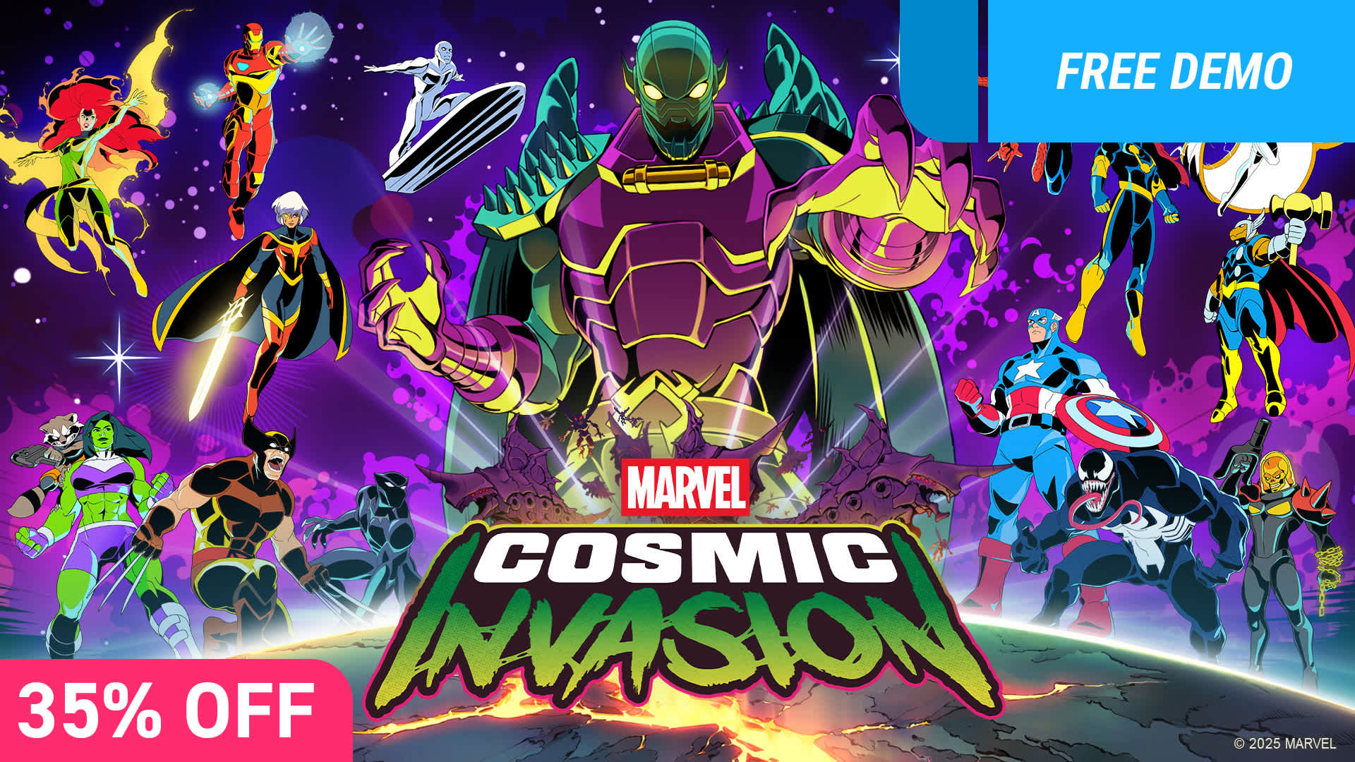 Multiplayer Sale 2026 Game Card - MARVEL Cosmic Invasion