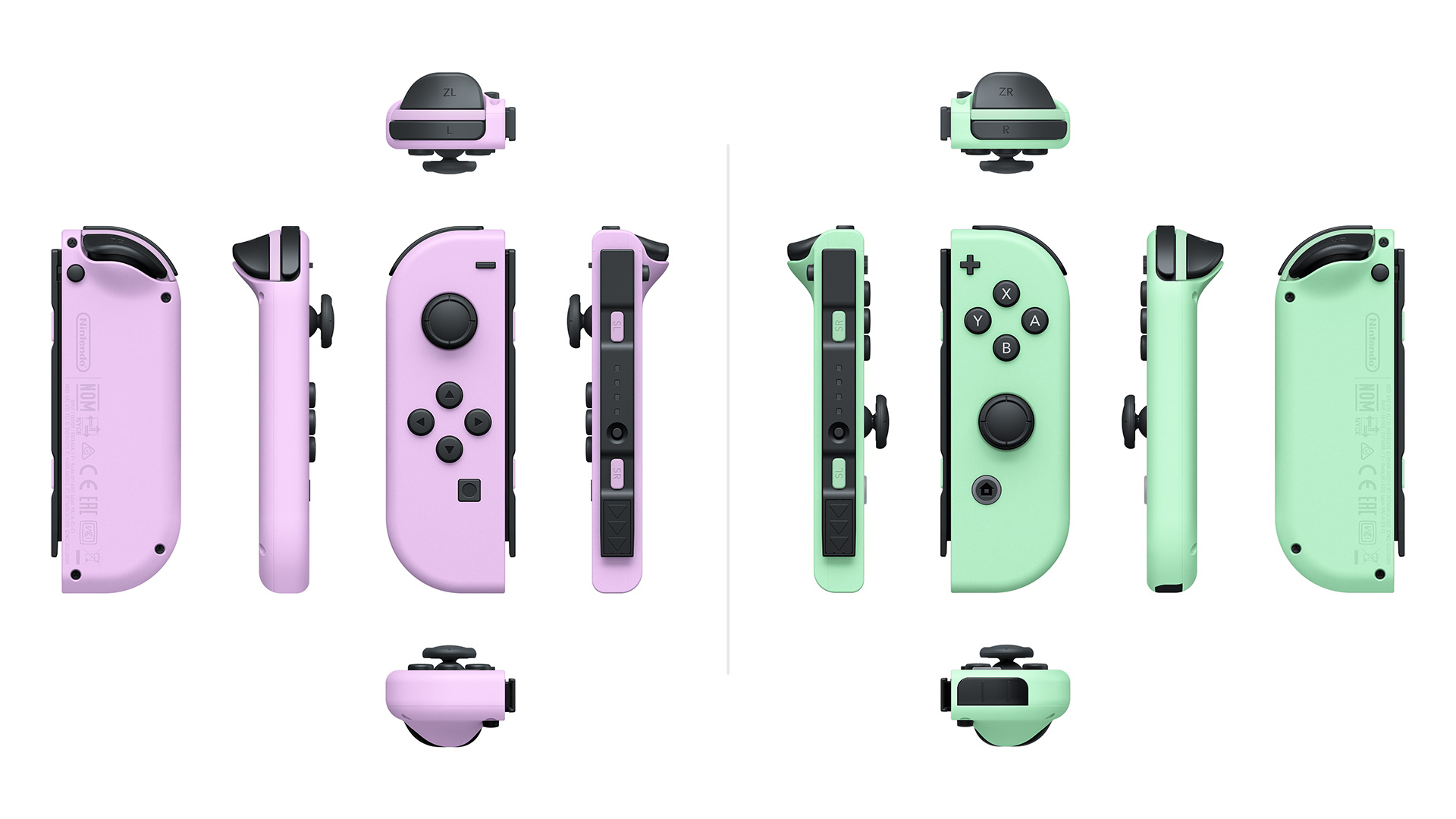 Nintendo Switch Juego de mandos Joy-Con morado pastel/verde pastel desde  66,99 €
