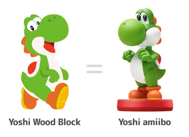 Yoshi Wood Block Set (3 pieces) - Nintendo Store