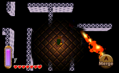 A Link Between Worlds merge and hazard puzzle screenshot