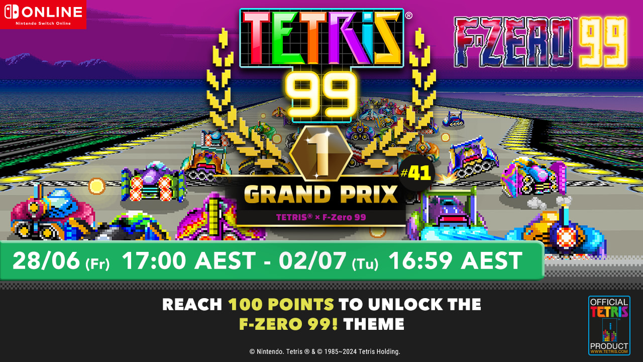 TETRIS® 99 x F-ZERO 99 – It's a Grand Prix…Grand Prix?!