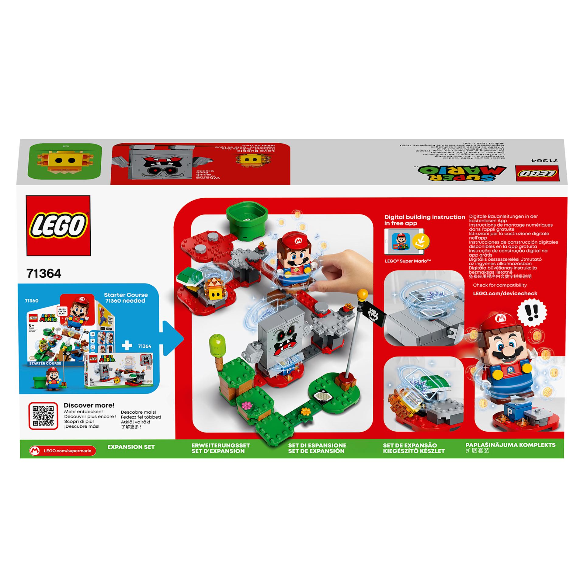 LEGO Super Mario Whomp’s Lava Trouble Expansion Set (71364) - My ...