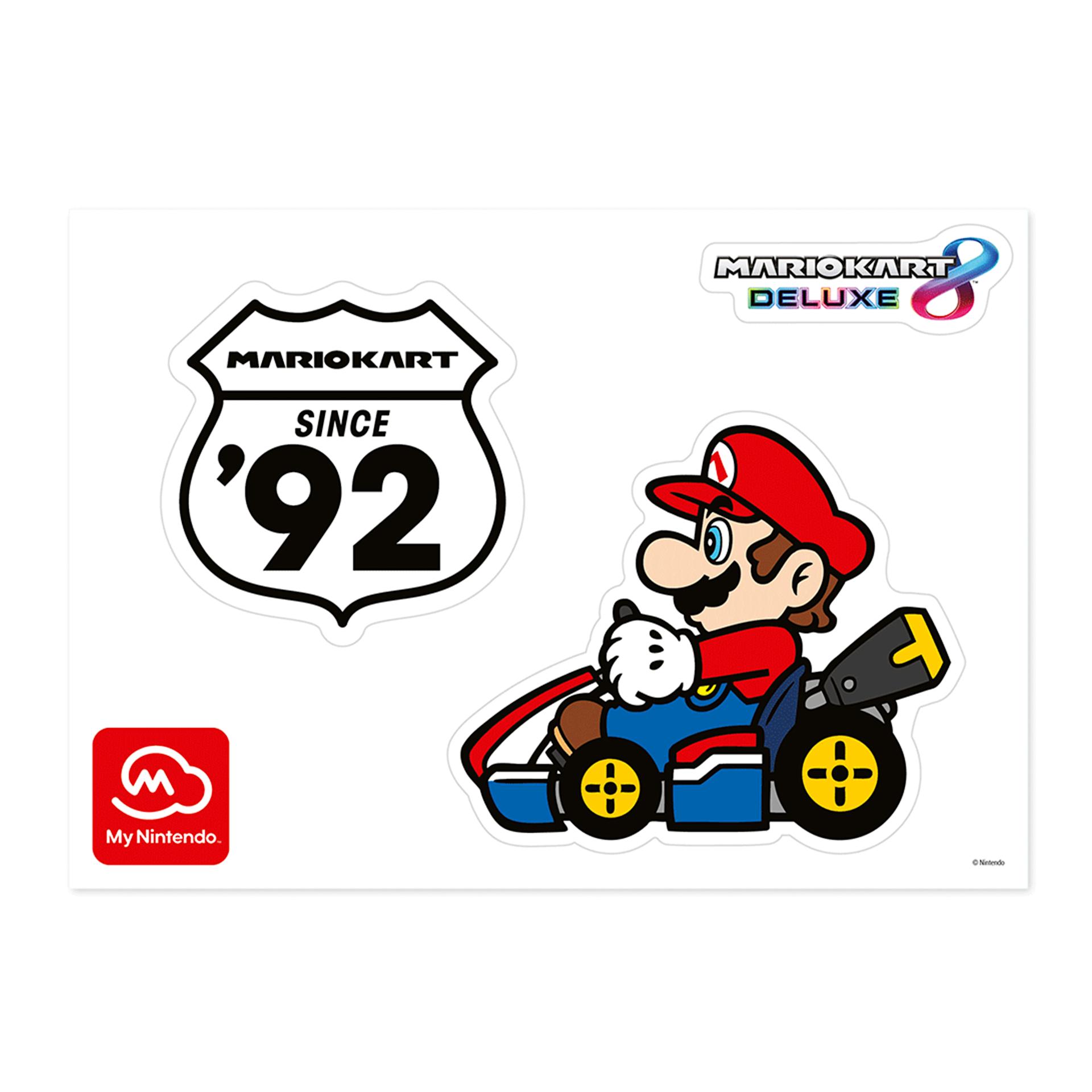Mario Kart 8 Deluxe-raamstickers − set 1 - My Nintendo Store