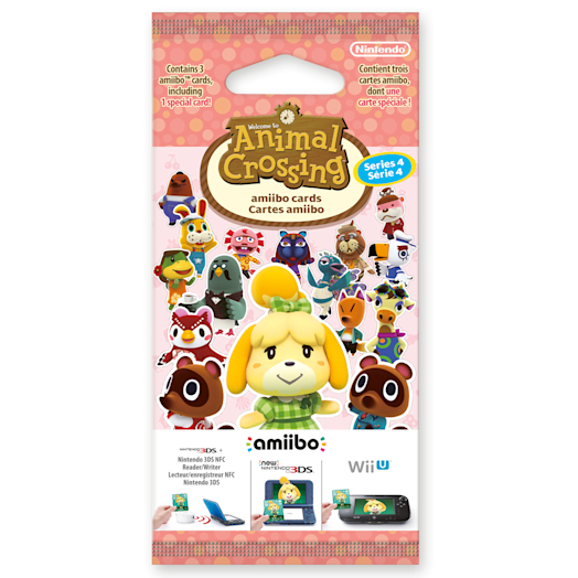 Pack cartes Amiibo NINTENDO 3 cartes Animal Crossing Série 2