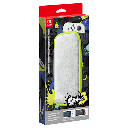Nintendo Switch Carrying Case (Splatoon 3 Edition) & Screen Protector