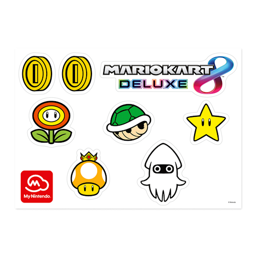 Mario Kart 8 Deluxe Window Stickers (Set 1) - My Nintendo Store