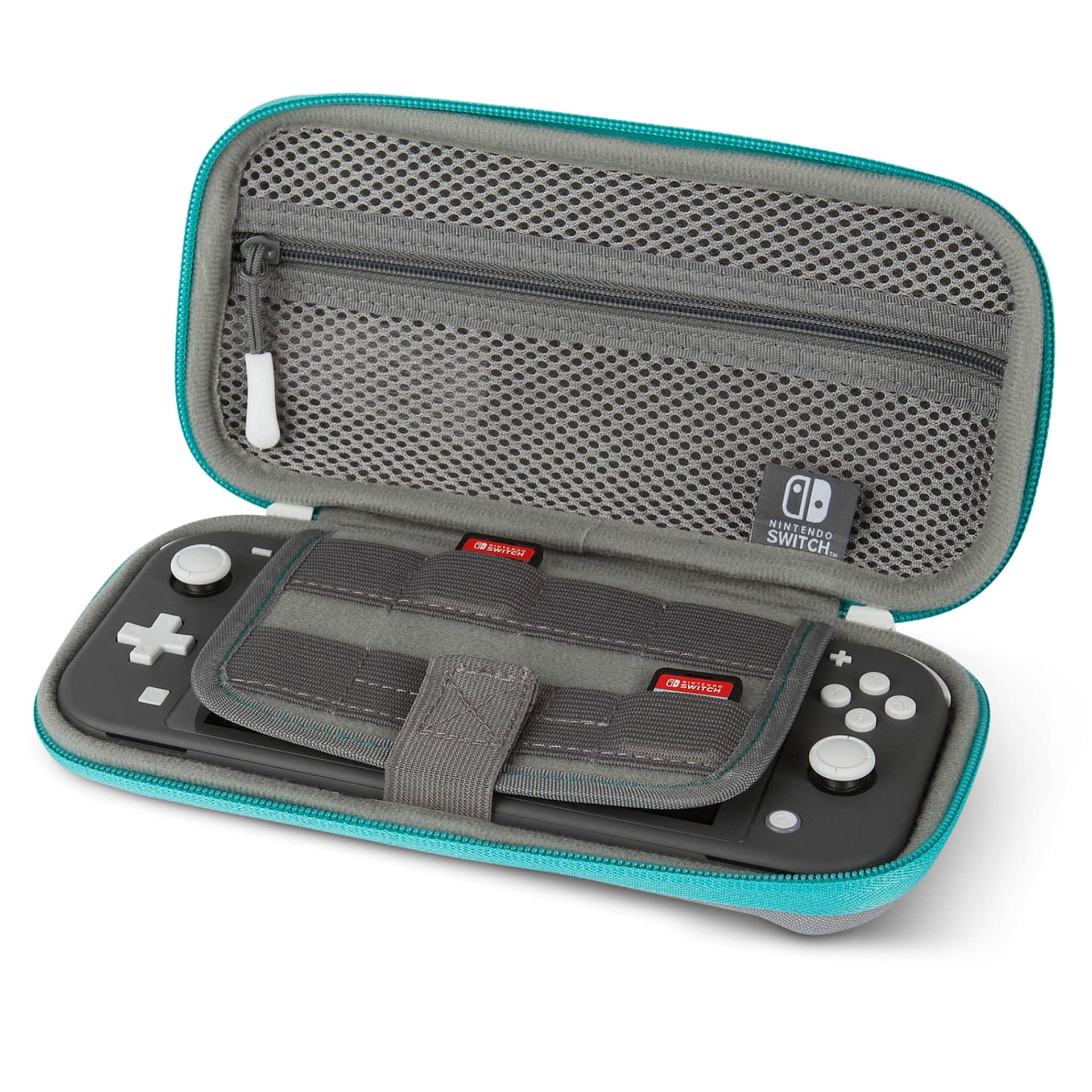 Nintendo Switch Lite Deluxe Traveller Case (Grey/Turquoise) - My