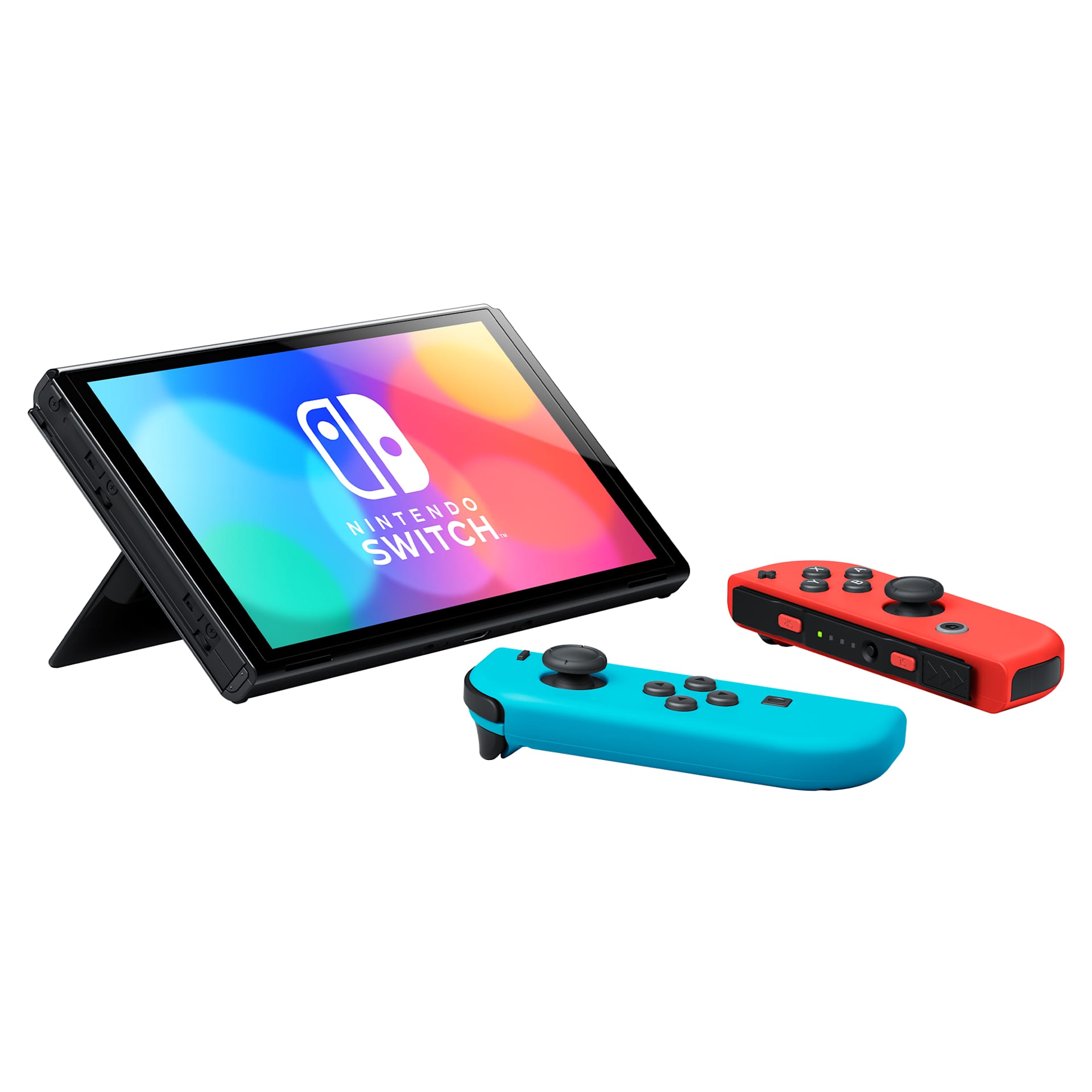 Nintendo Switch - Modello OLED (blu neon/rosso neon) + Splatoon 3