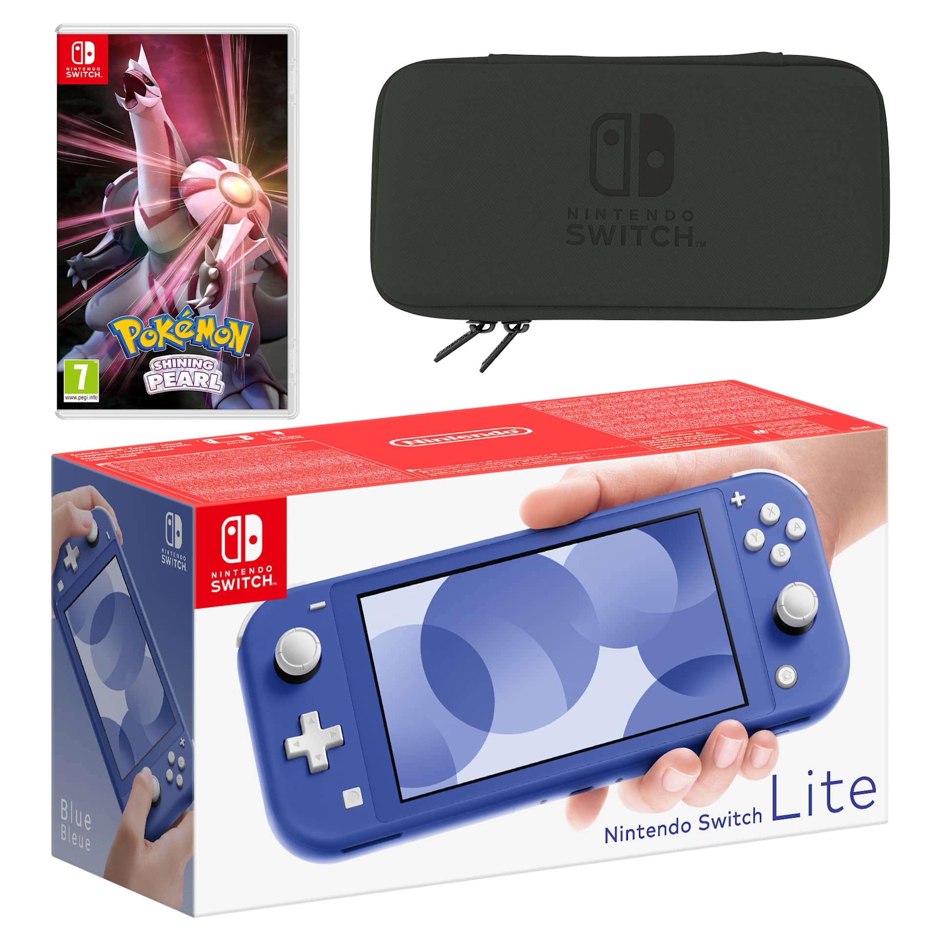 Nintendo Switch Nintendo Switch light(blue) Nintendo Switch Lite (Blue) Pokémon Shining Pearl Pack - My