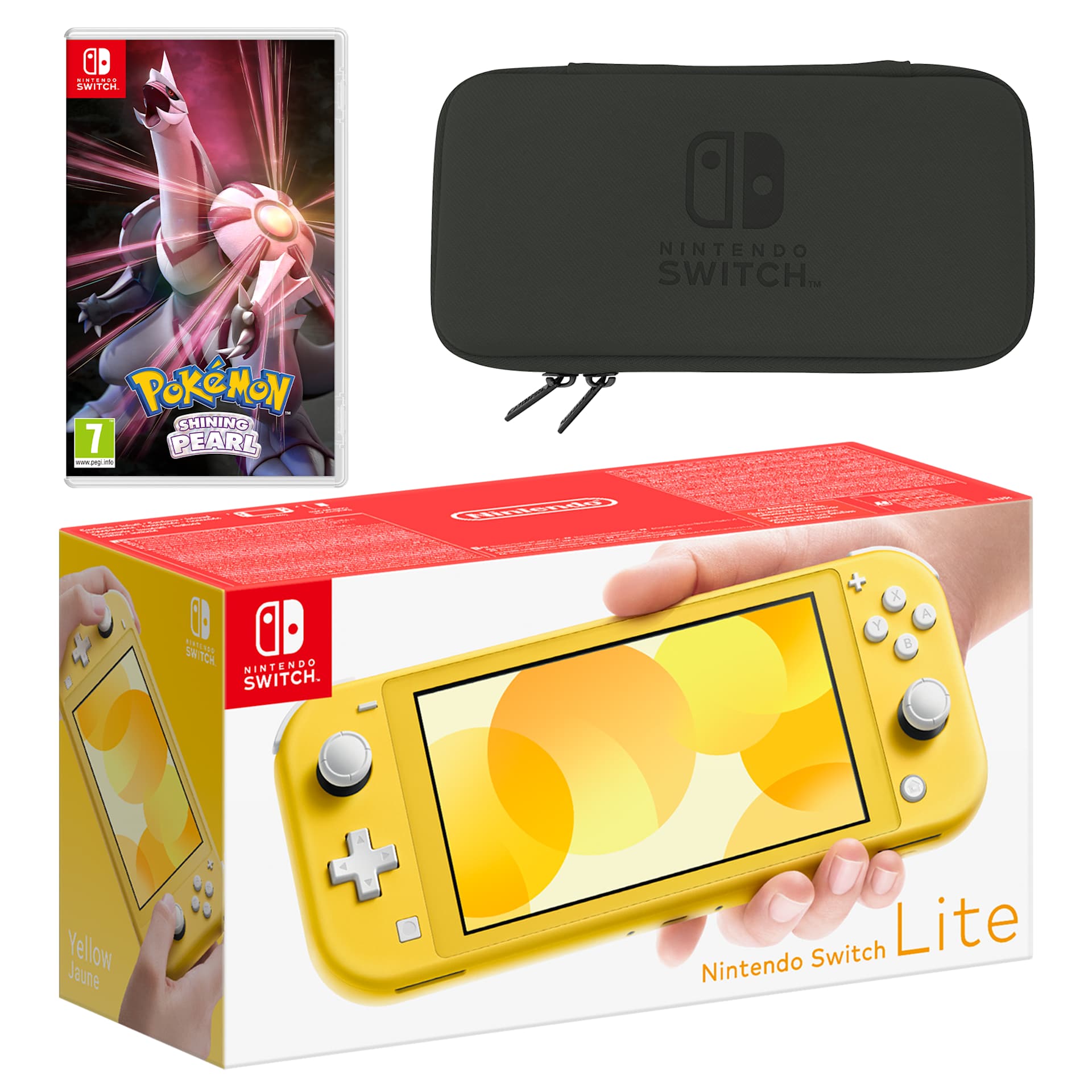 Nintendo Switch Lite (Yellow) Pokémon Shining Pearl Pack - My