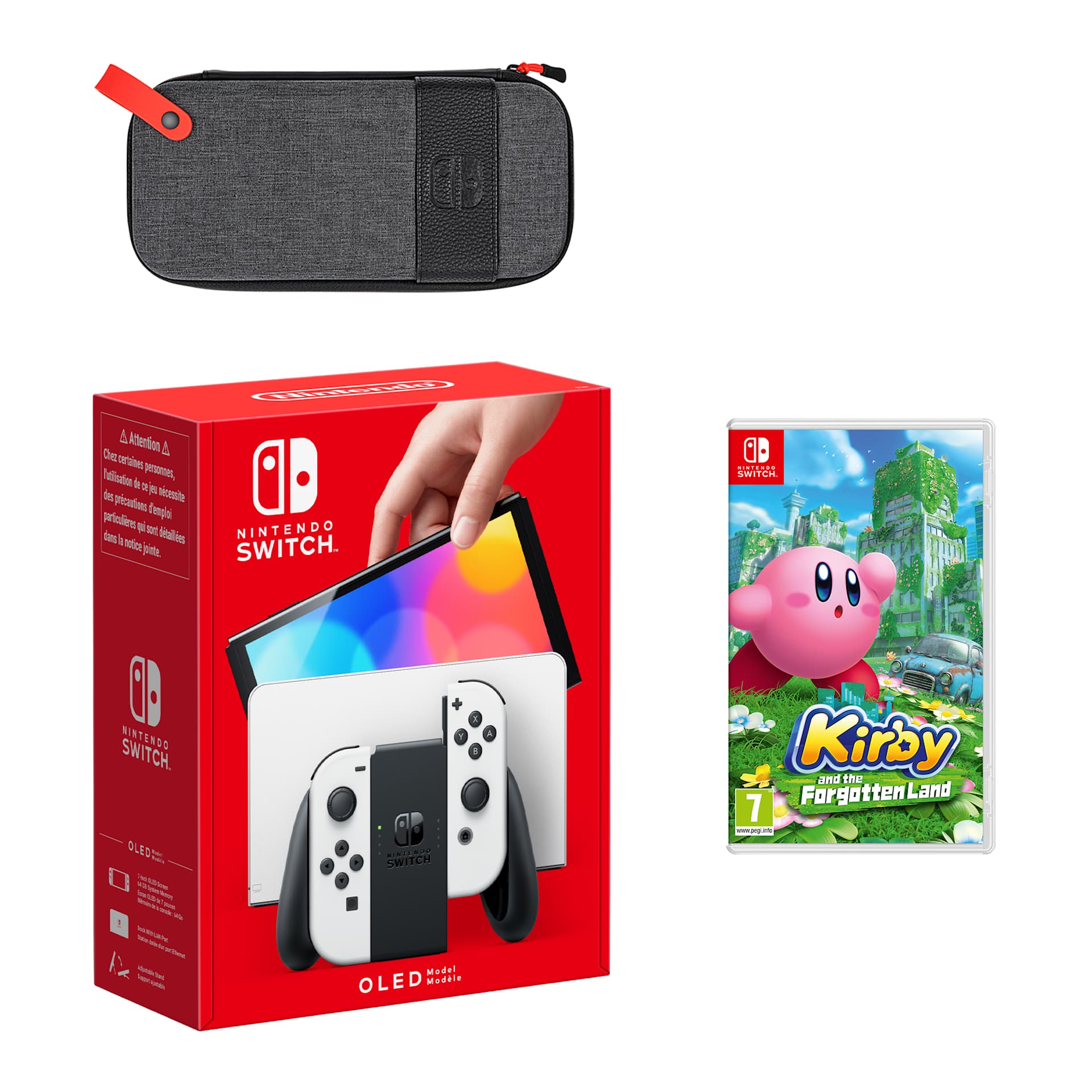 Nintendo Switch – OLED Model (White) Kirby and the Forgotten Land