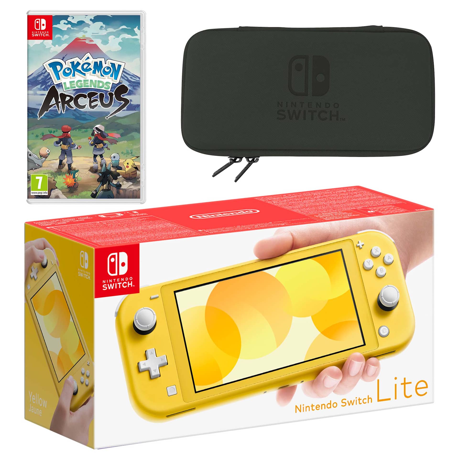 Nintendo Switch Lite (Yellow) Pokémon Legends: Arceus Pack - My