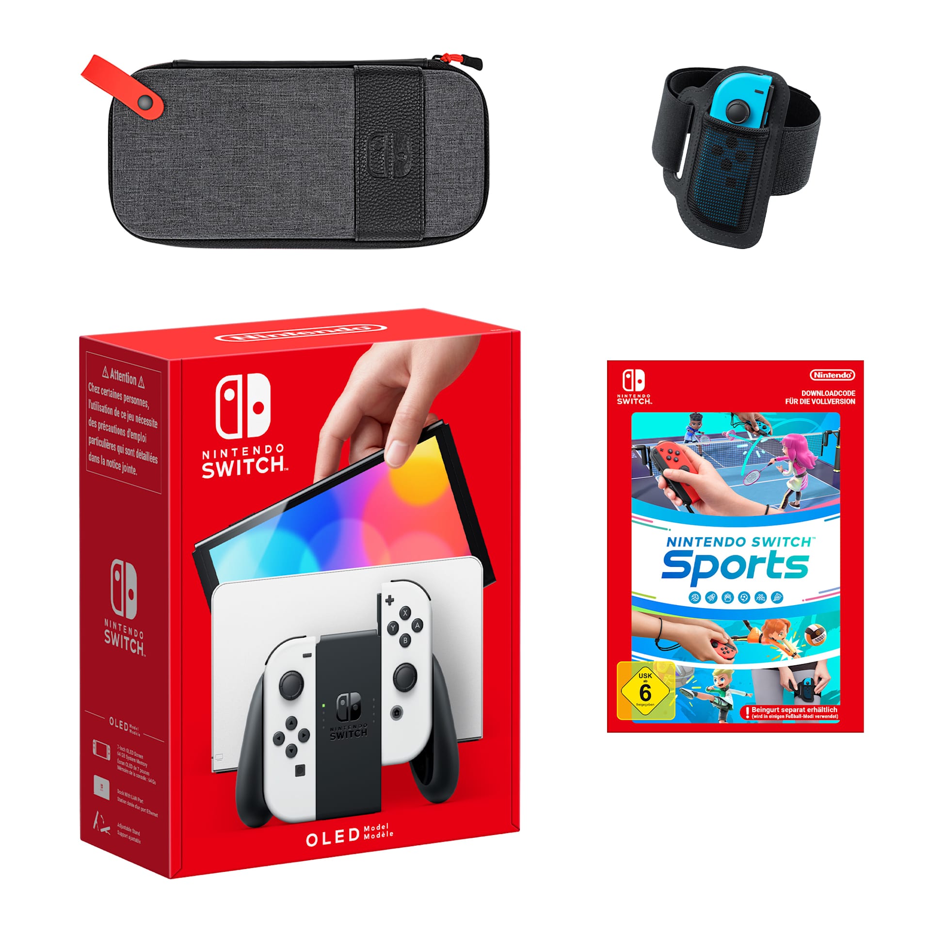 Nintendo Switch – OLED-Modell (Weiß) Nintendo Switch Sports Pack