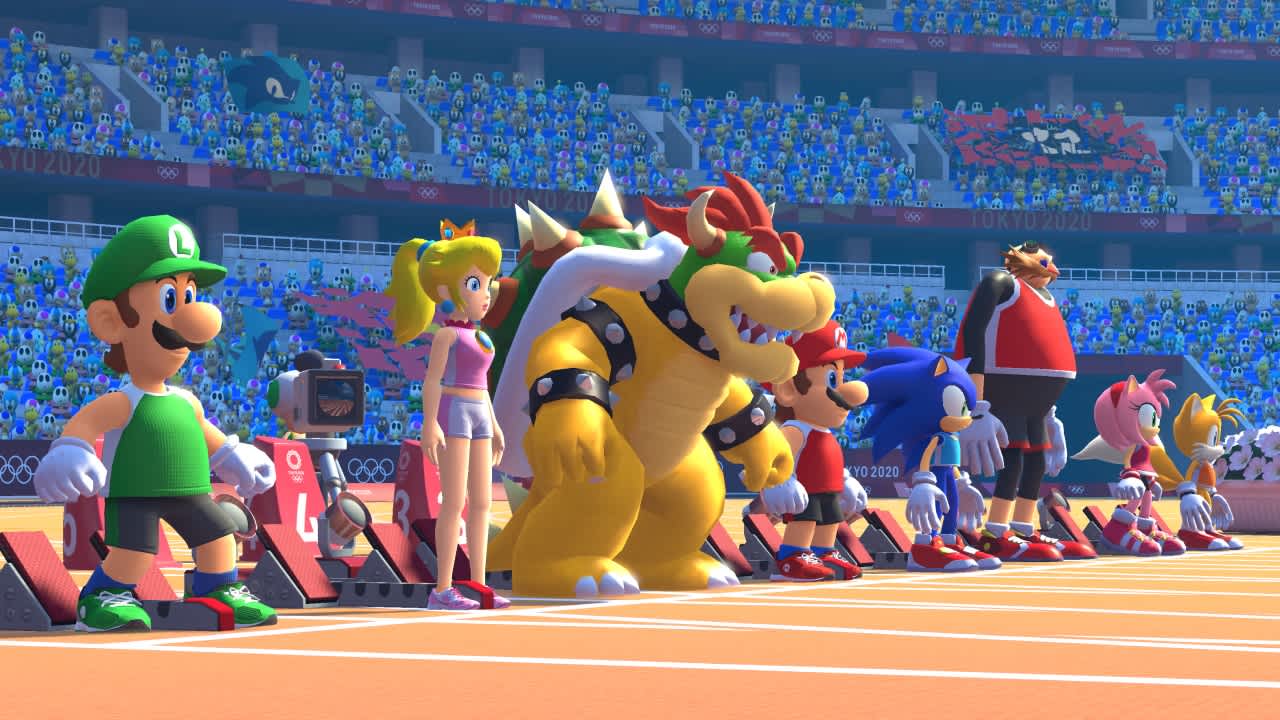 Captura de Mario y Sonic Tokio 2020 XCI + BIN para Mig Switch y Switch 2