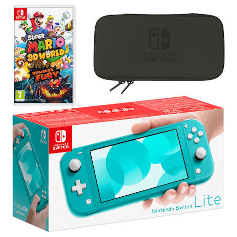 Nintendo Switch Lite (Turquoise) Mario Golf: Super Rush Pack