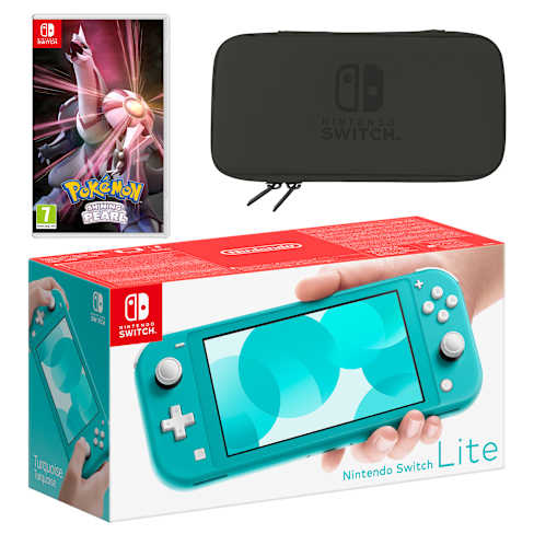 Nintendo Switch Lite (Coral) Pokémon Shining Pearl Pack - Nintendo