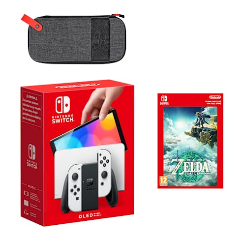 Nintendo Switch – OLED Model (Neon Blue/Neon Red) The Legend of